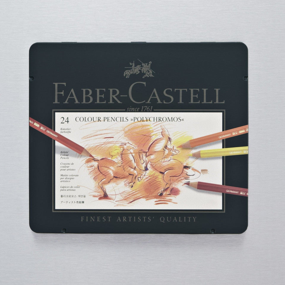 Faber-Castell Polychromos Artist Assorted Tin Set of 24