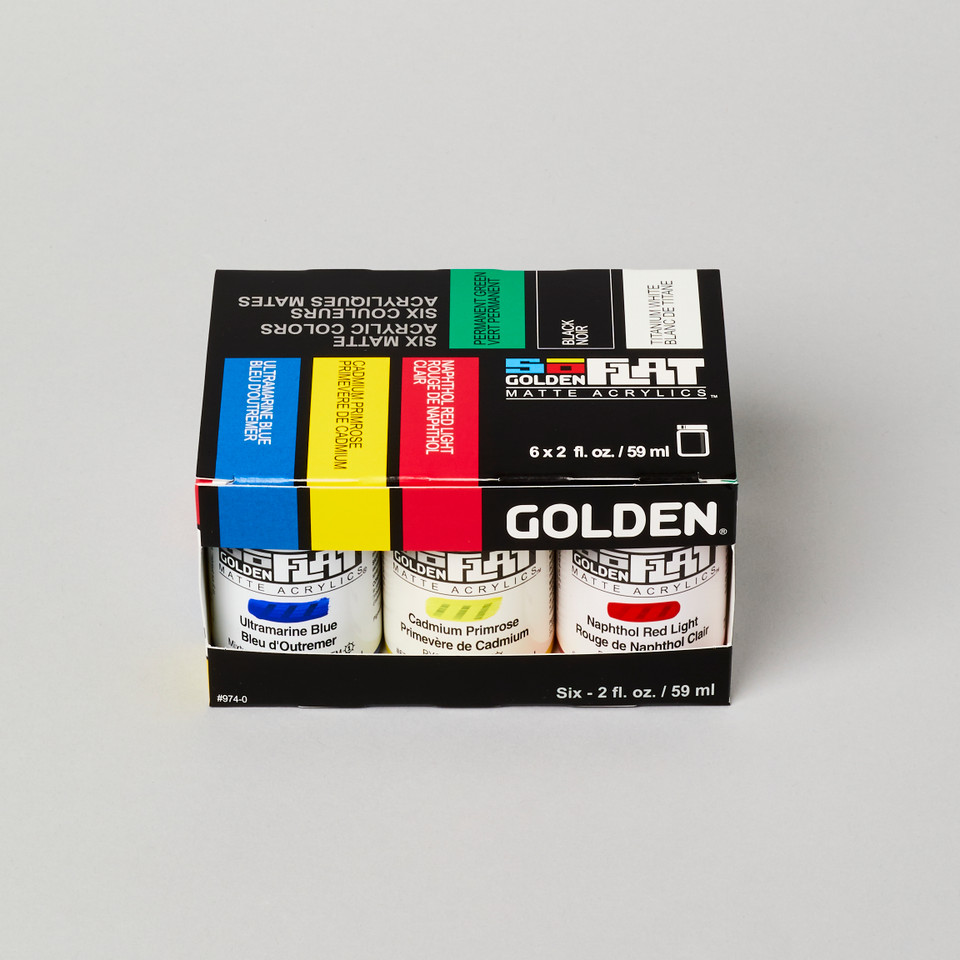 Golden SoFLAT MATTE Acrylic Set of 6x 59ml - POP