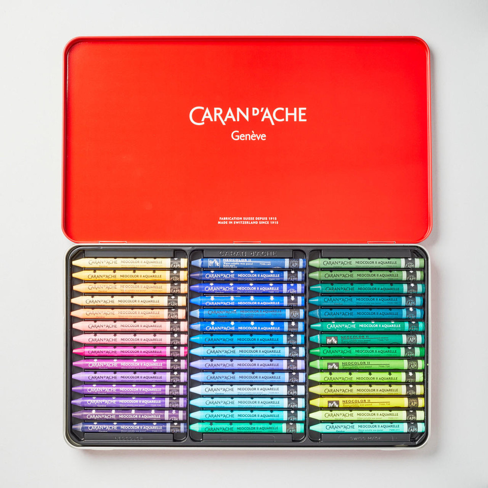 Caran D'ache Neocolor II Wax Pastels Assorted Colours Set of 84
