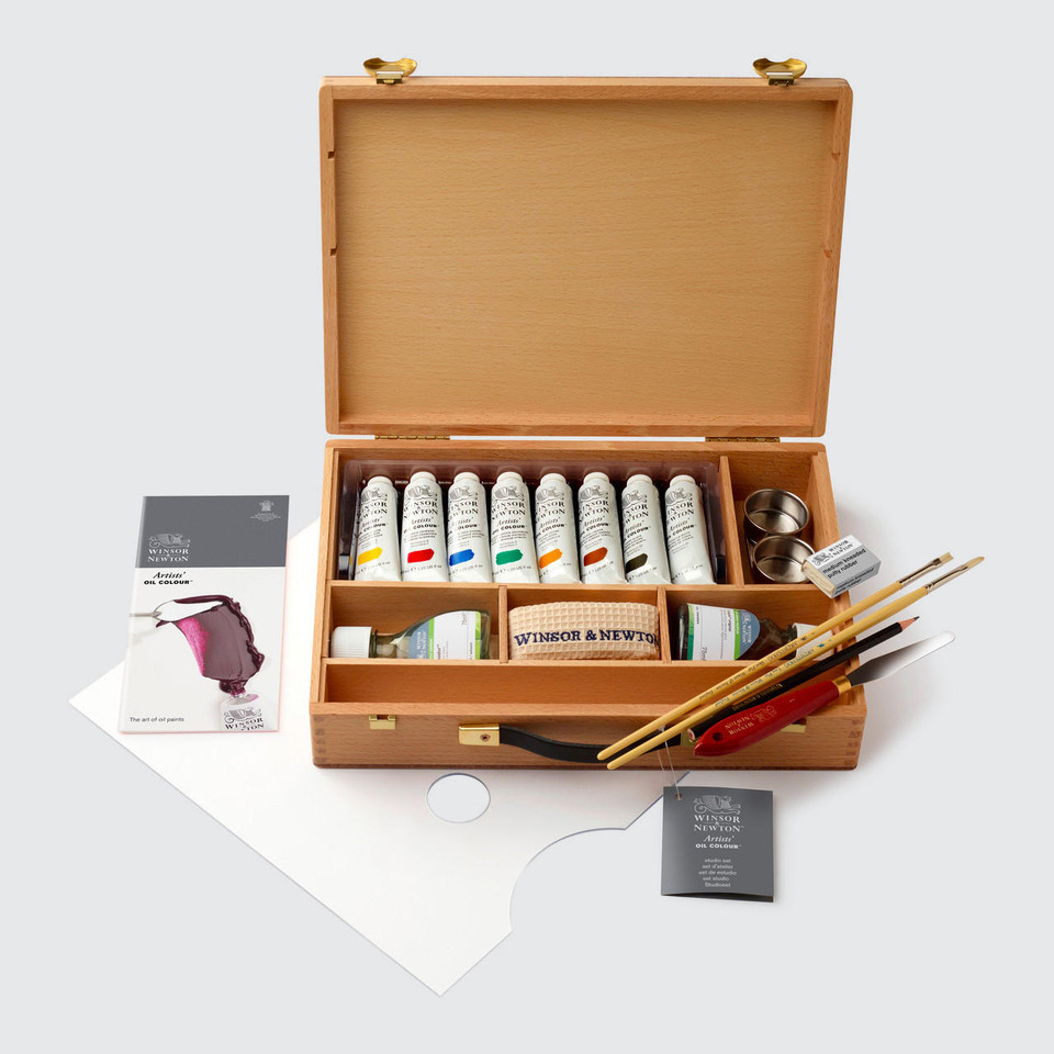 Winsor & Newton Artists' Oil Colour Wooden Travel Box